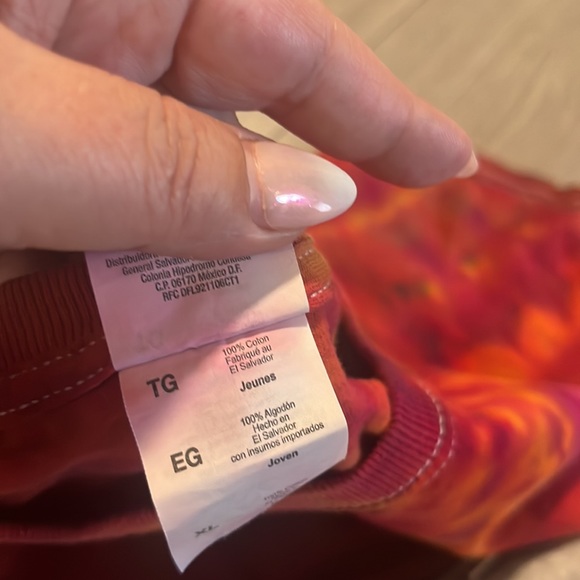 Girls XL cotton tie dye tee - Picture 4 of 4